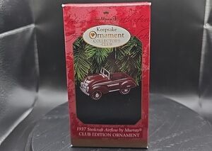 1997 Hallmark Keepsake Ornament 1937 Steelcraft Airflow by Murray Die-cast MINT